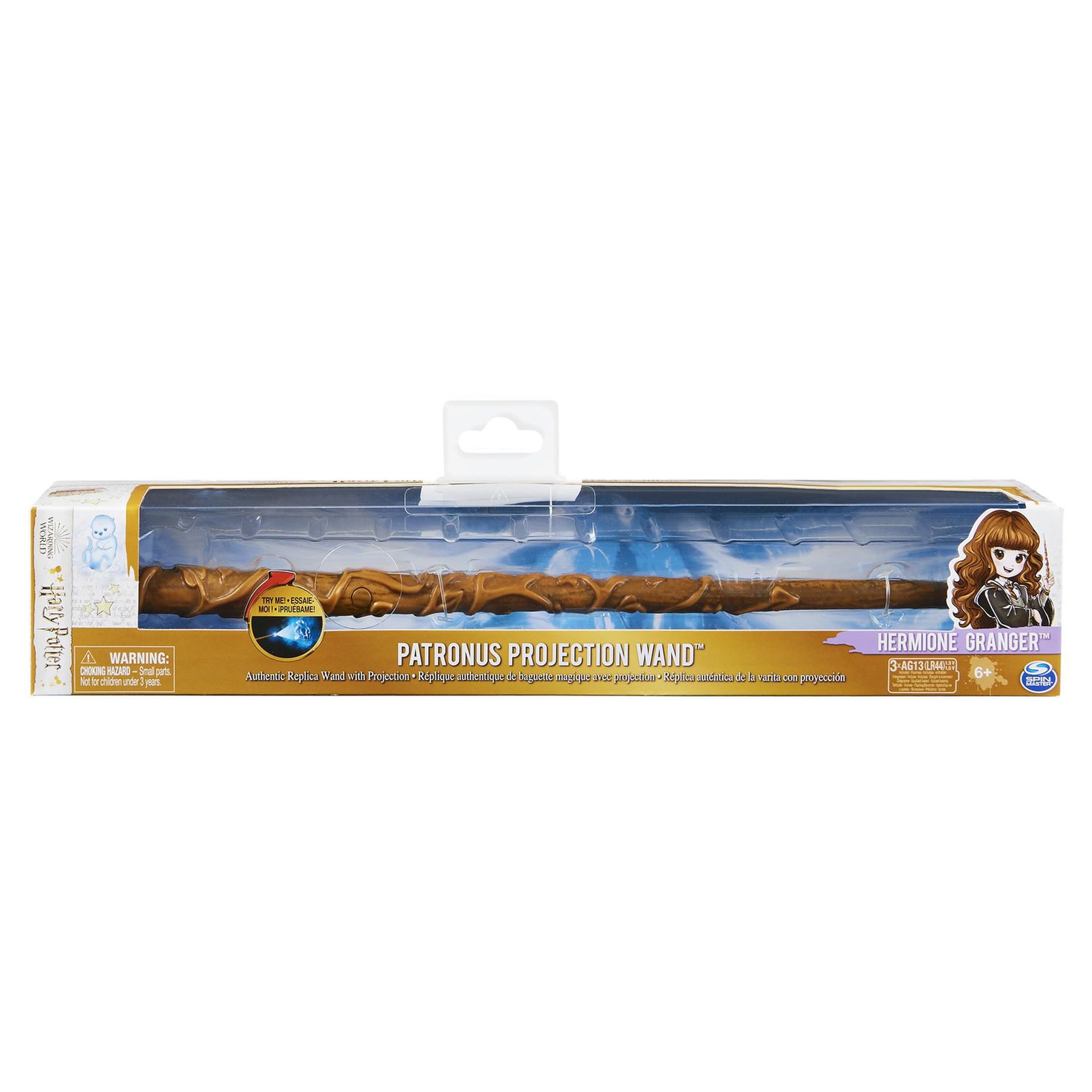 Voir la diapositive 2 : SPIN MASTER Baguette Magique Projection Patronus Hermione Granger - Wizarding World