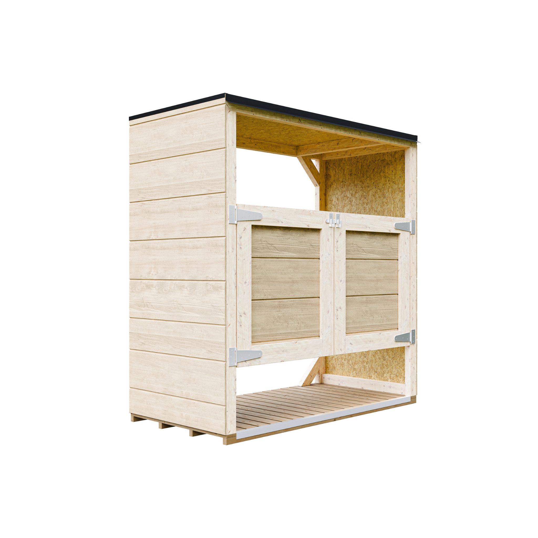 Voir la diapositive 1 : TIMBELA Abri de jardin pour poubelles, Cache poubelle extérieur 2x240L M980A