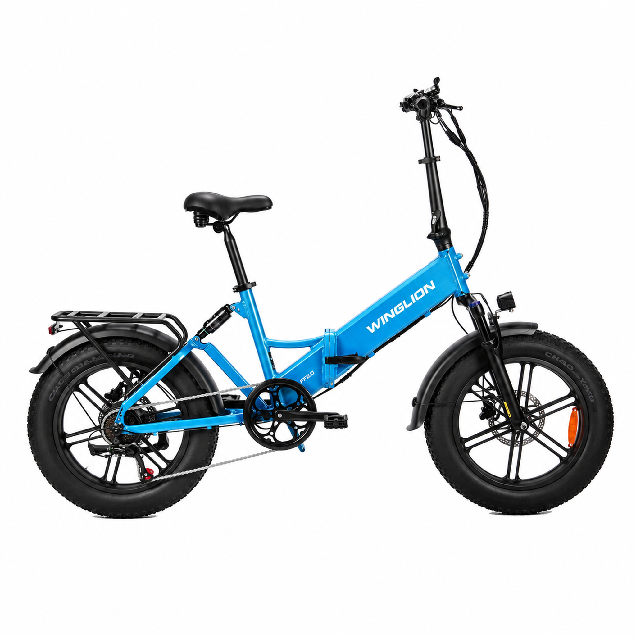 Voir la diapositive 1 : WINGLION Fat bike électrique pliant 20 pouces winglion eb-ff2.0