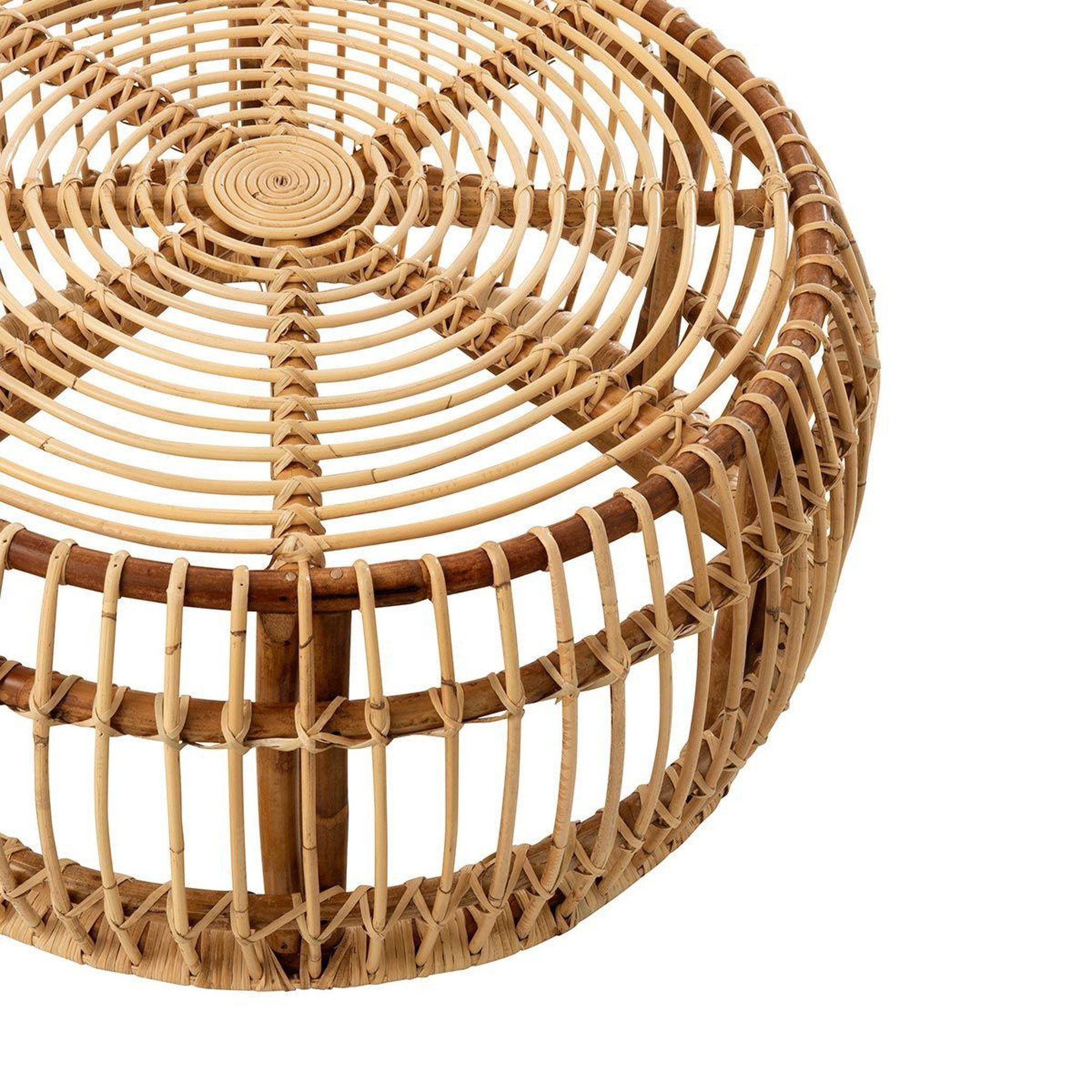 Voir la diapositive 3 : J-LINE Table Basse en Rotin  Ana  85cm Naturel