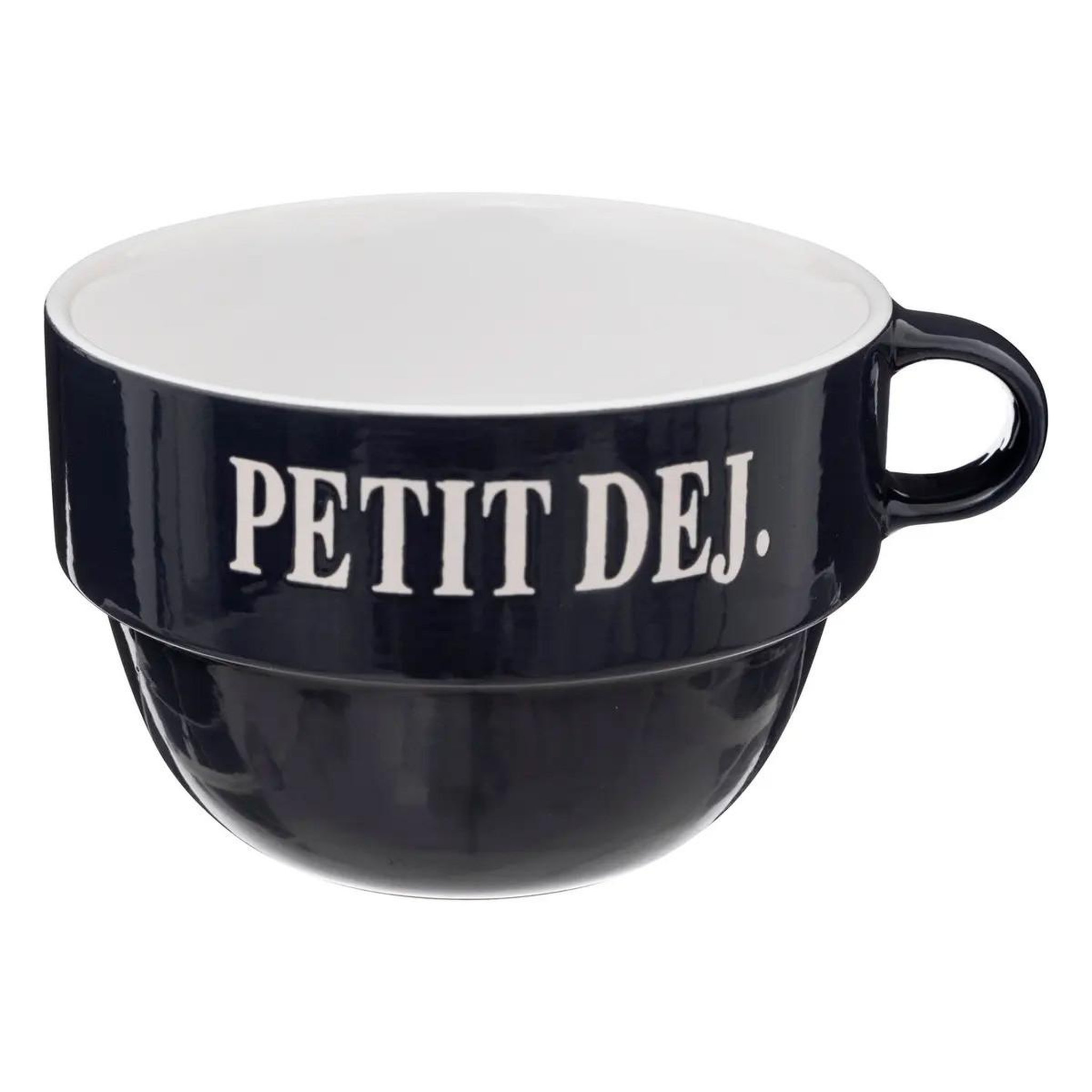 Voir la diapositive 2 : SECRET DE GOURMET Lot de 6 tasses en faïence  coloroma  62cl bleu
