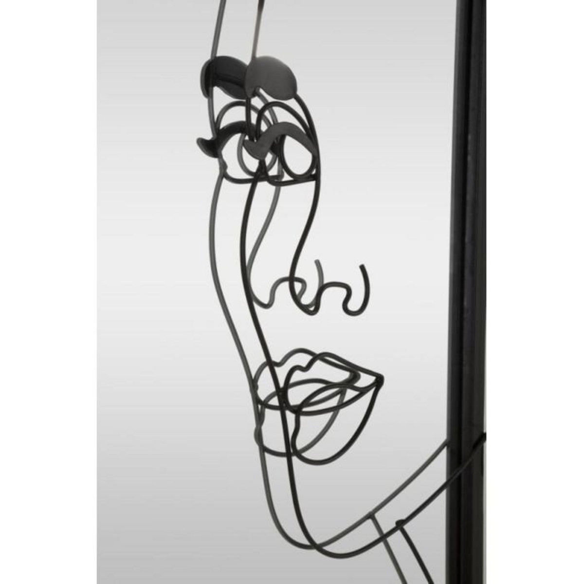 Paris Prix Miroir Mural Design  Éleanor  85cm Noir