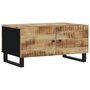 Voir la diapositive 2 : VIDAXL Table basse 80x50x40 cm Bois de manguier solide et d'ingenierie