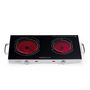 Voir la diapositive 2 : Kitchen chef Réchaud vitroceramique 2 feux 2800w - kcppv2800