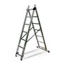 Voir la diapositive 1 : HAILO Echelle transformable HobbyStep 2x7 échelons - 4m07