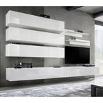 Paris Prix Meuble TV Mural Design  Fly IX  320cm Blanc