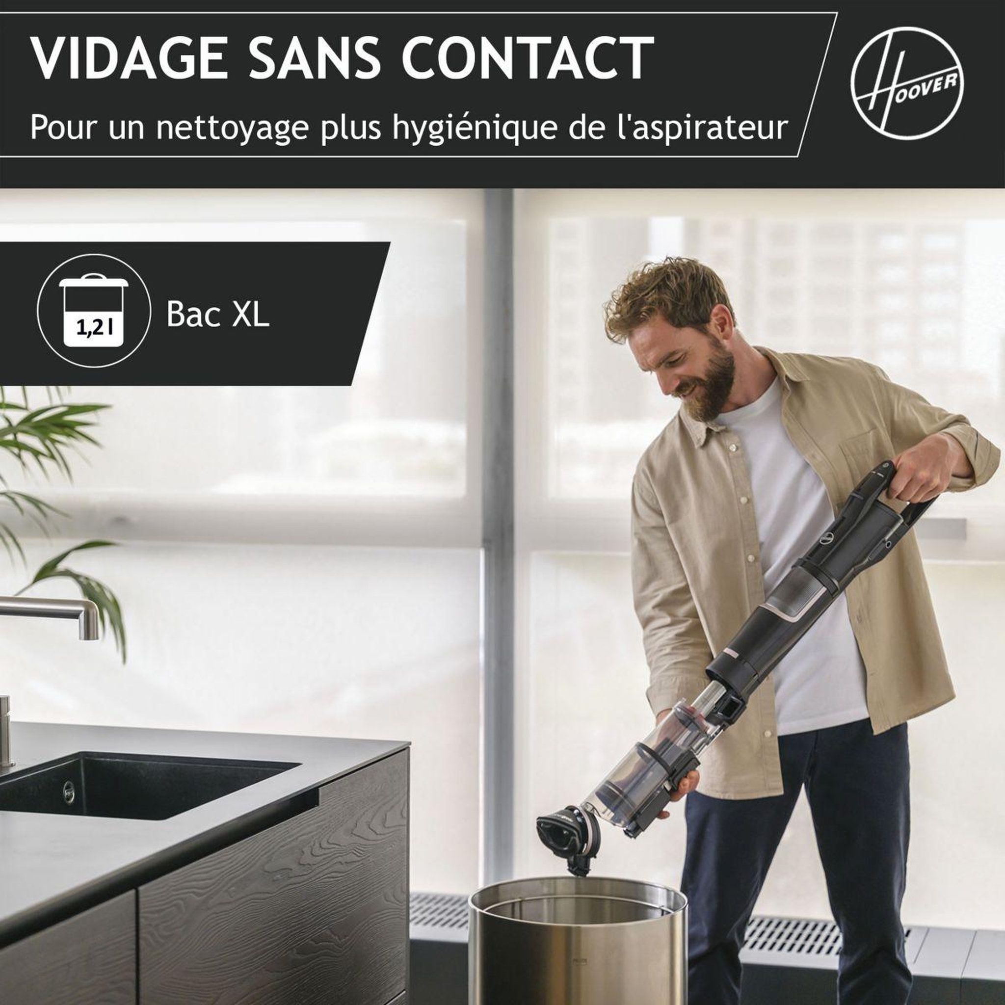 Voir la diapositive 4 : HOOVER Aspirateur balai HFX10P