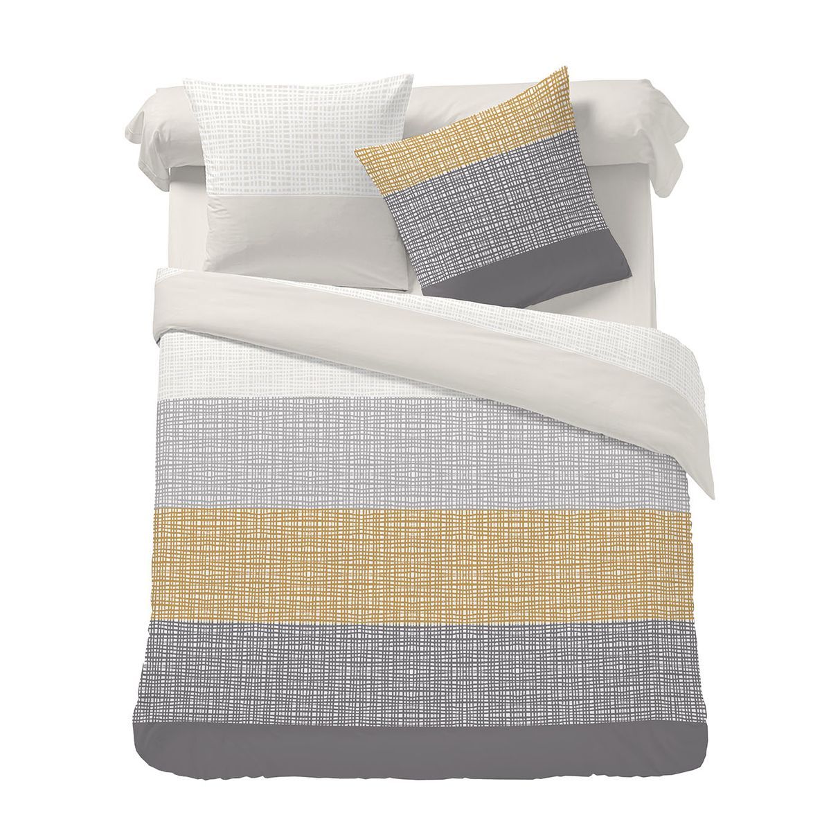 Parure housse de couette fantaisie en polycoton 49 fils GENNIA