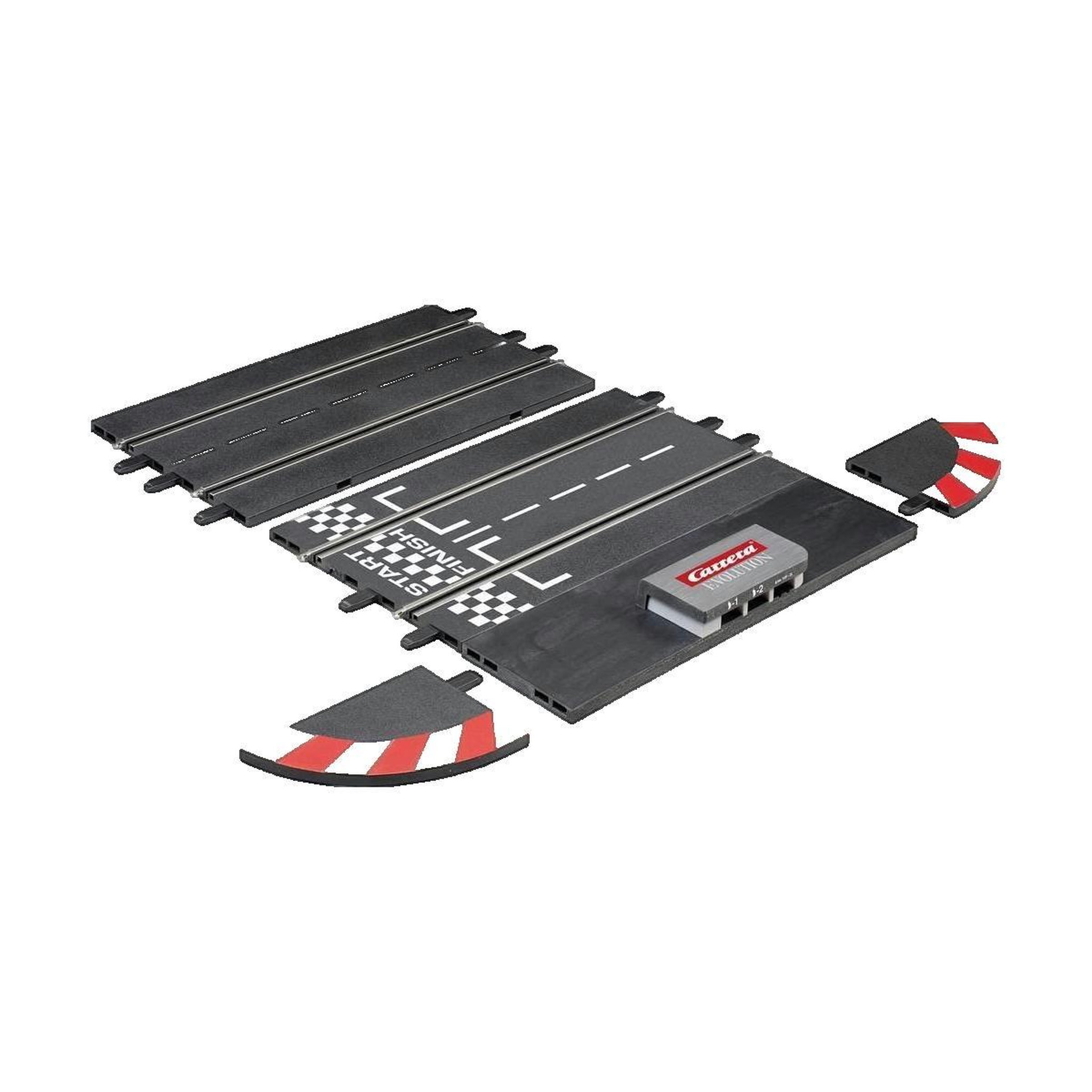 Voir la diapositive 2 : Carrera Piste de voiture jouet Carrera section de 34,5 cm noire