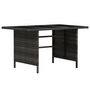Voir la diapositive 4 : VIDAXL Salon de jardin 4 pcs avec coussins resine tressee gris