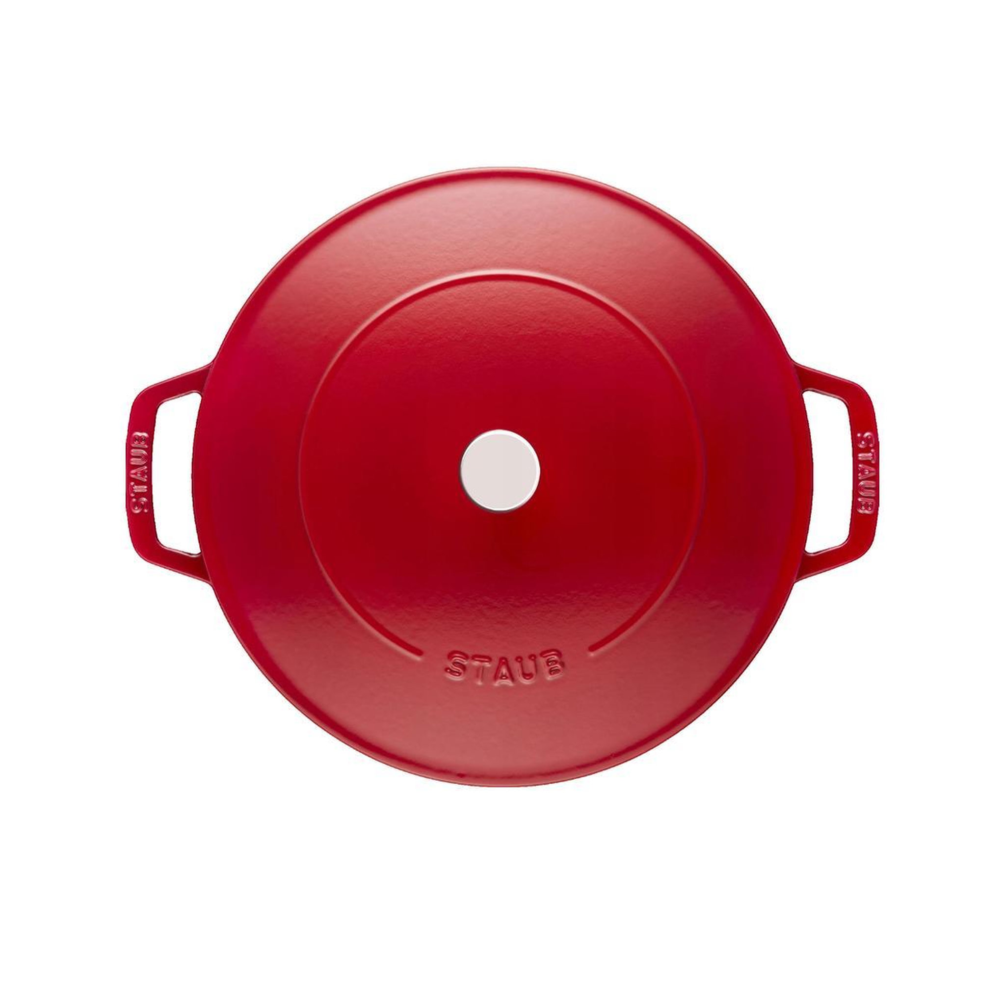 Voir la diapositive 3 : Staub Cocotte Staub 24 cm Cerise en fonte émaillée