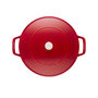Voir la diapositive 3 : Staub Cocotte Staub 24 cm Cerise en fonte émaillée