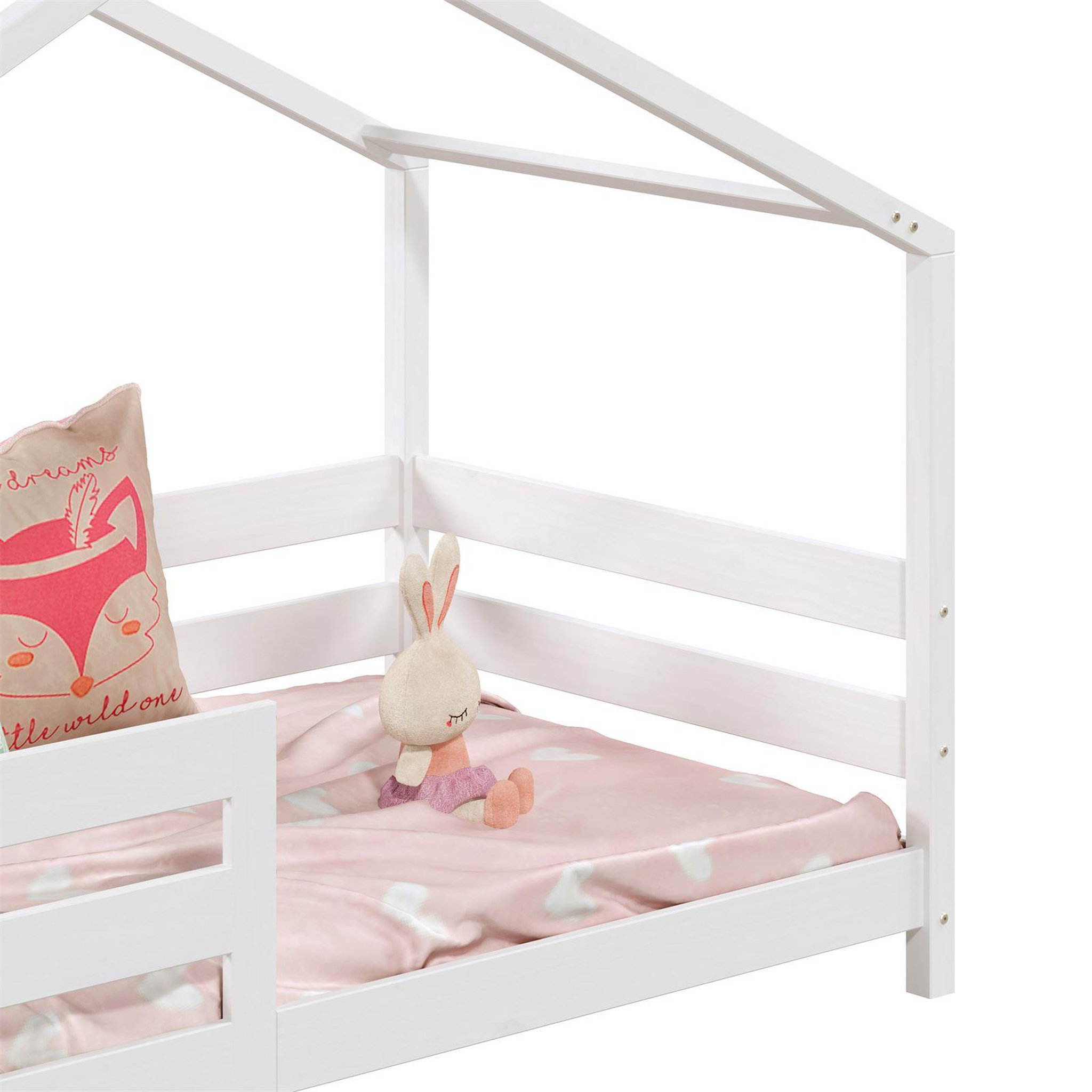 Voir la diapositive 6 : IDIMEX Lit cabane rena 90 x 200 cm, en pin massif