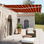 Voir la diapositive 1 : VIDAXL Auvent manuel retractable sur pied 300x250 cm Orange et marron