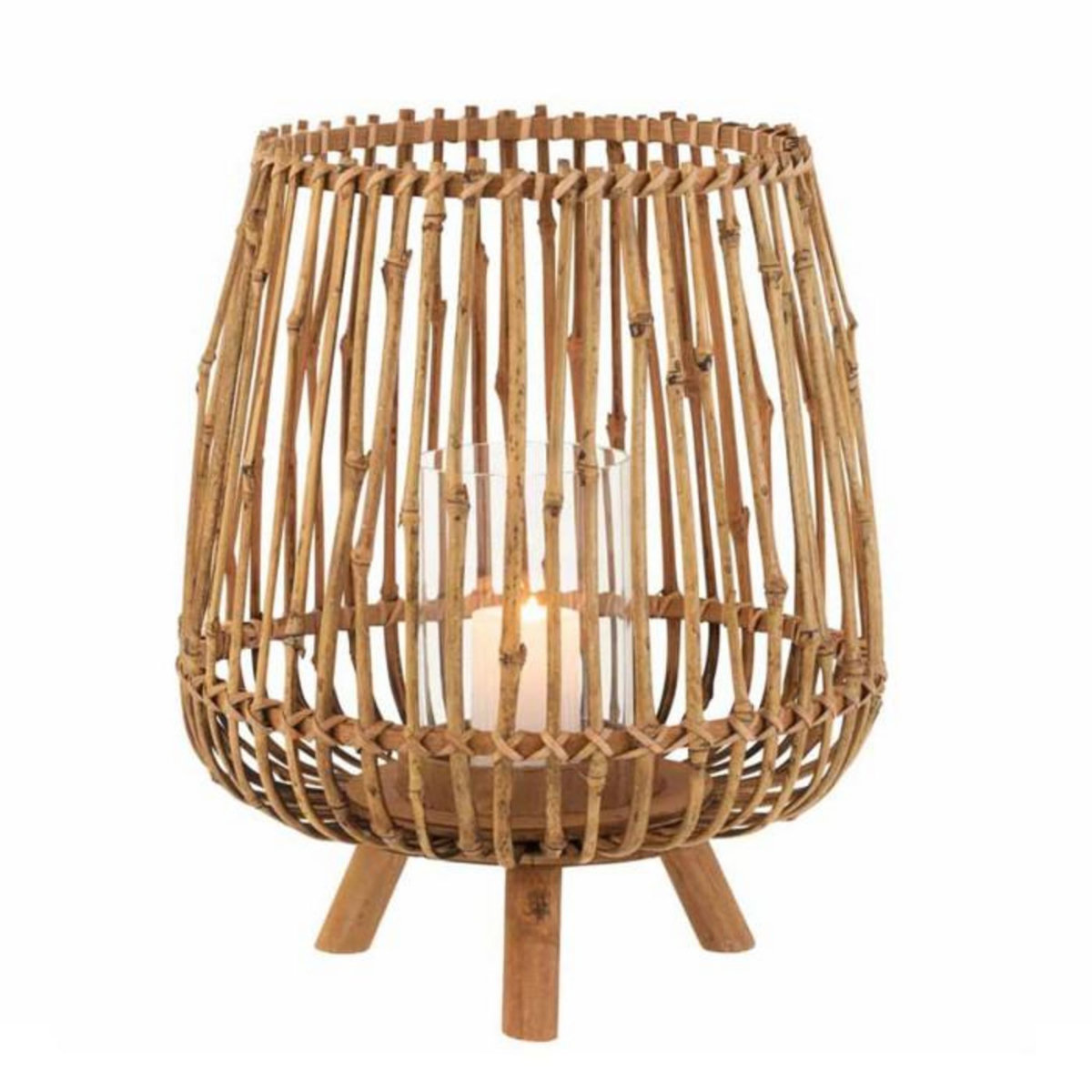 Paris Prix Photophore Design  3 Pieds  38cm Naturel