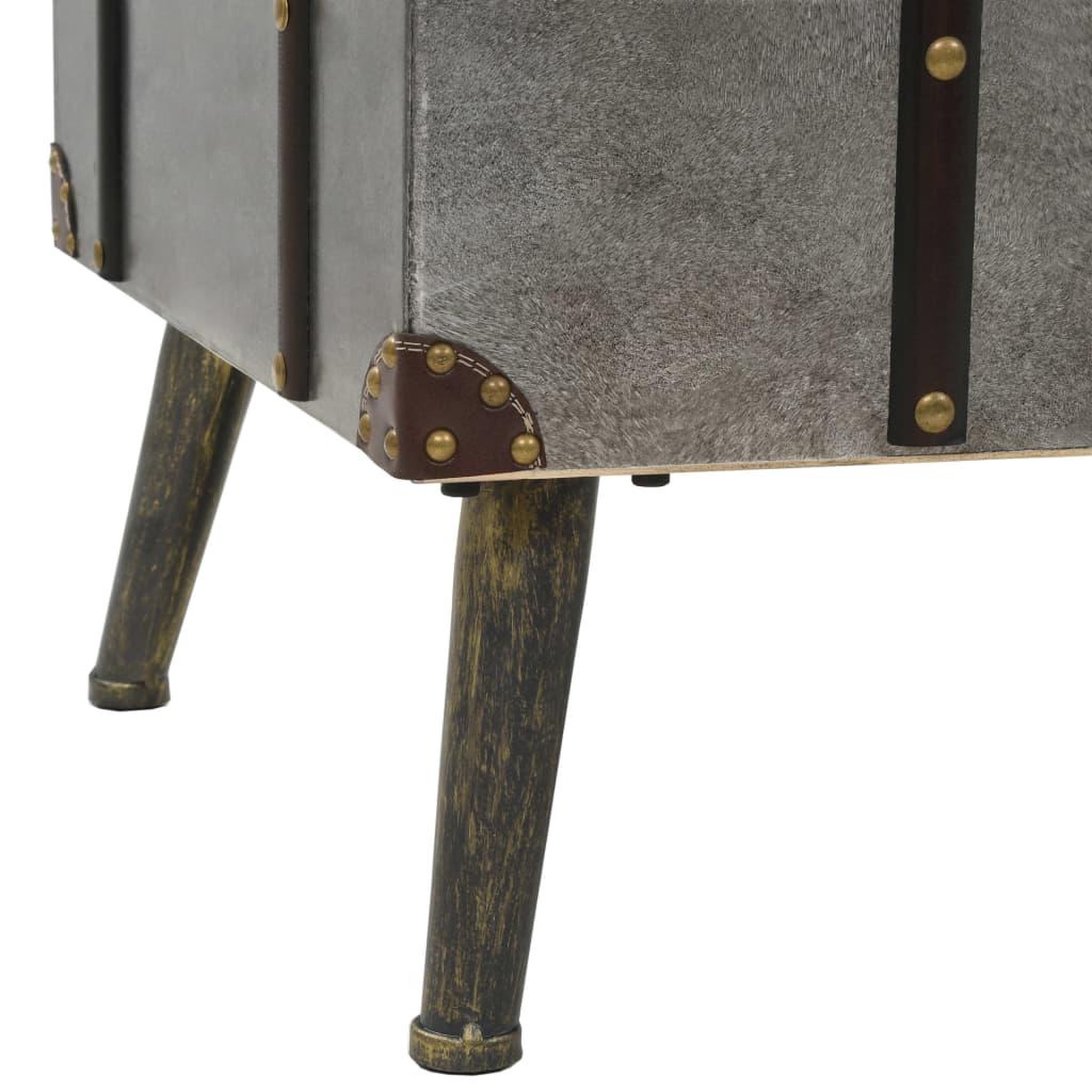Voir la diapositive 5 : VIDAXL Table basse mdf et aluminium 102x51x47,5 cm