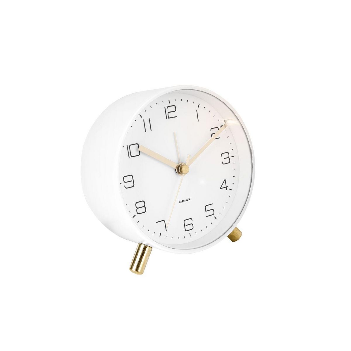 Karlsson Horloge réveil en métal Lofty - Diam. 11 cm