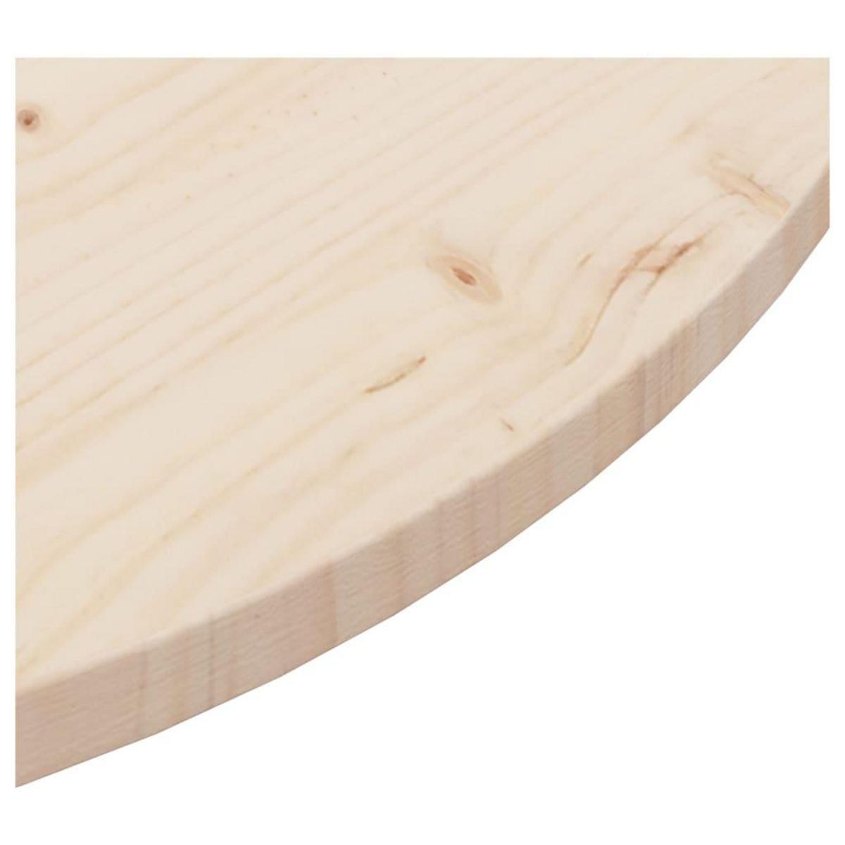 VIDAXL Dessus de table Ø90x2,5 cm Bois de pin massif
