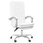 Voir la diapositive 2 : VIDAXL Fauteuil inclinable de bureau Blanc Similicuir