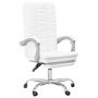 Voir la diapositive 2 : VIDAXL Fauteuil inclinable de bureau Blanc Similicuir