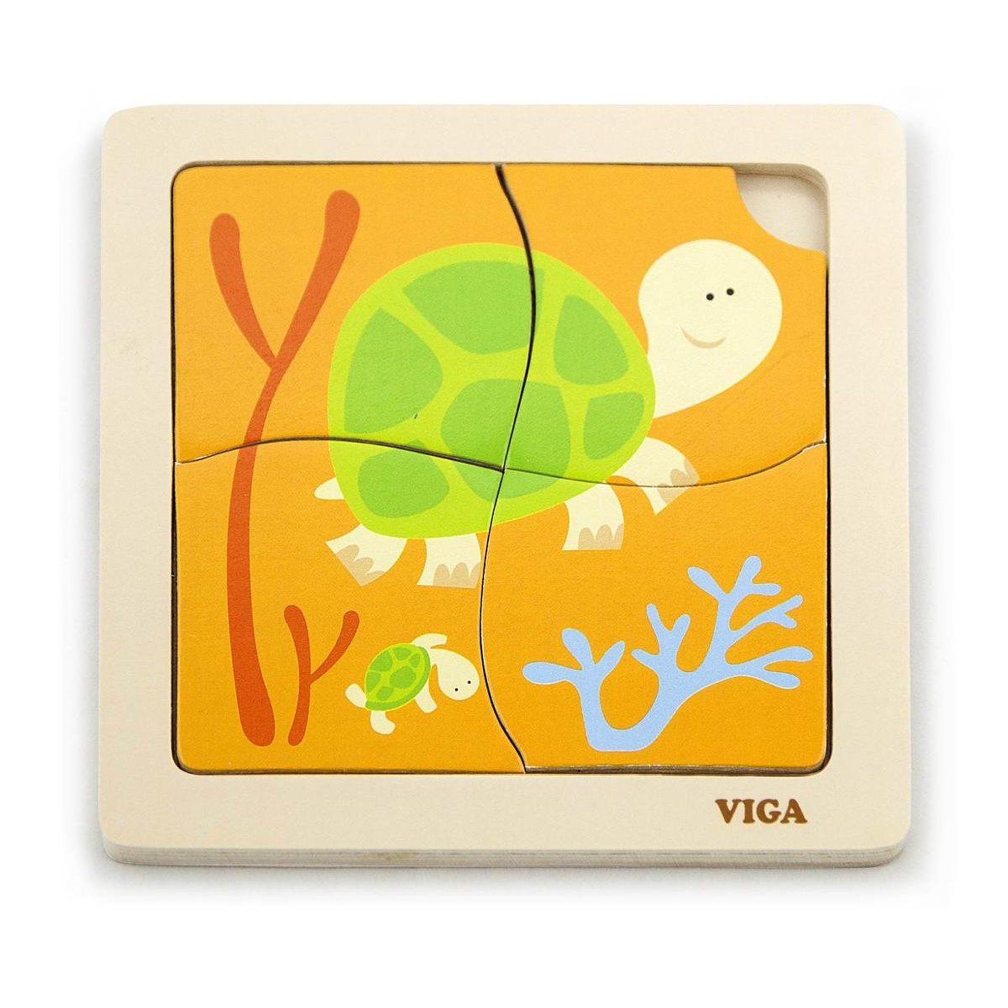 VIGA Puzzle plat pratique  50143 - tortue