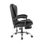 Voir la diapositive 3 : CONCEPT USINE Chaise de bureau massante noir avec repose pieds ELITE