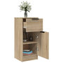 Voir la diapositive 5 : VIDAXL Buffets 2 pcs Chene Sonoma 30x30x70 cm Bois d'ingenierie