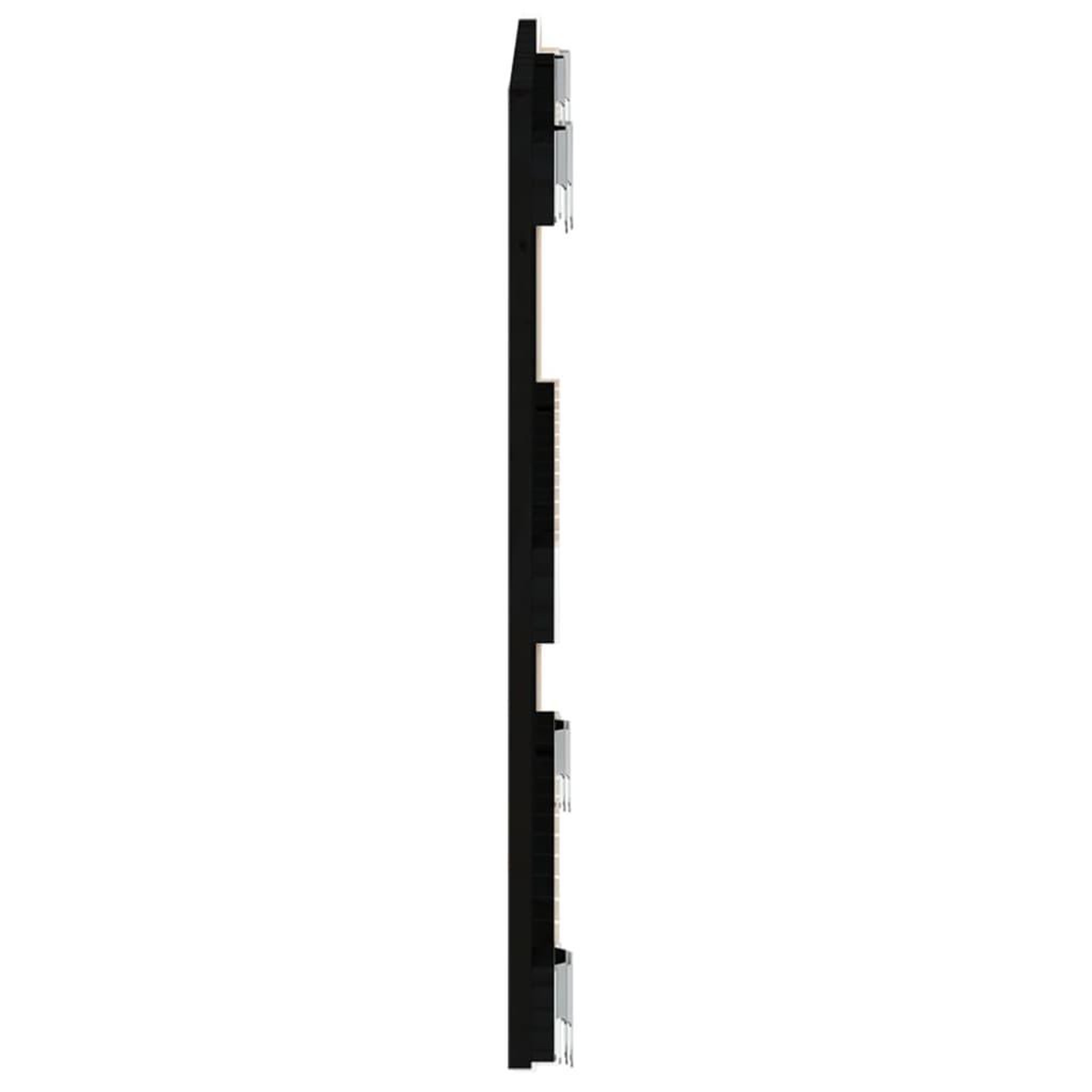 Voir la diapositive 5 : VIDAXL Tete de lit murale Noir 82,5x3x60 cm Bois massif de pin