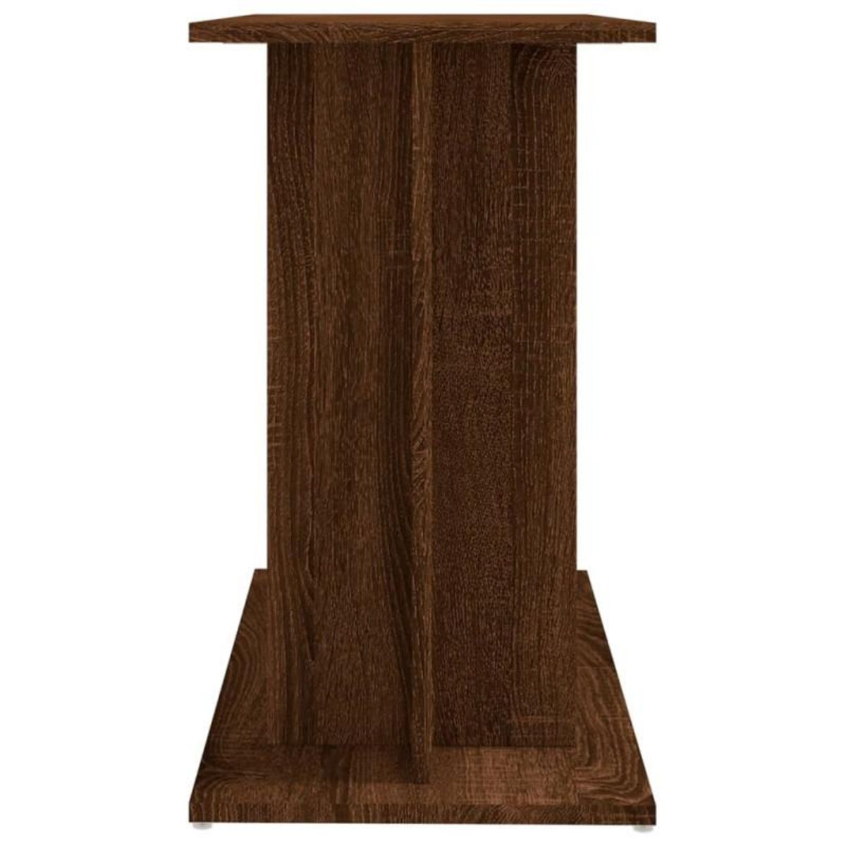 VIDAXL Support pour aquarium chêne marron 80x35x60cm bois d ingénierie