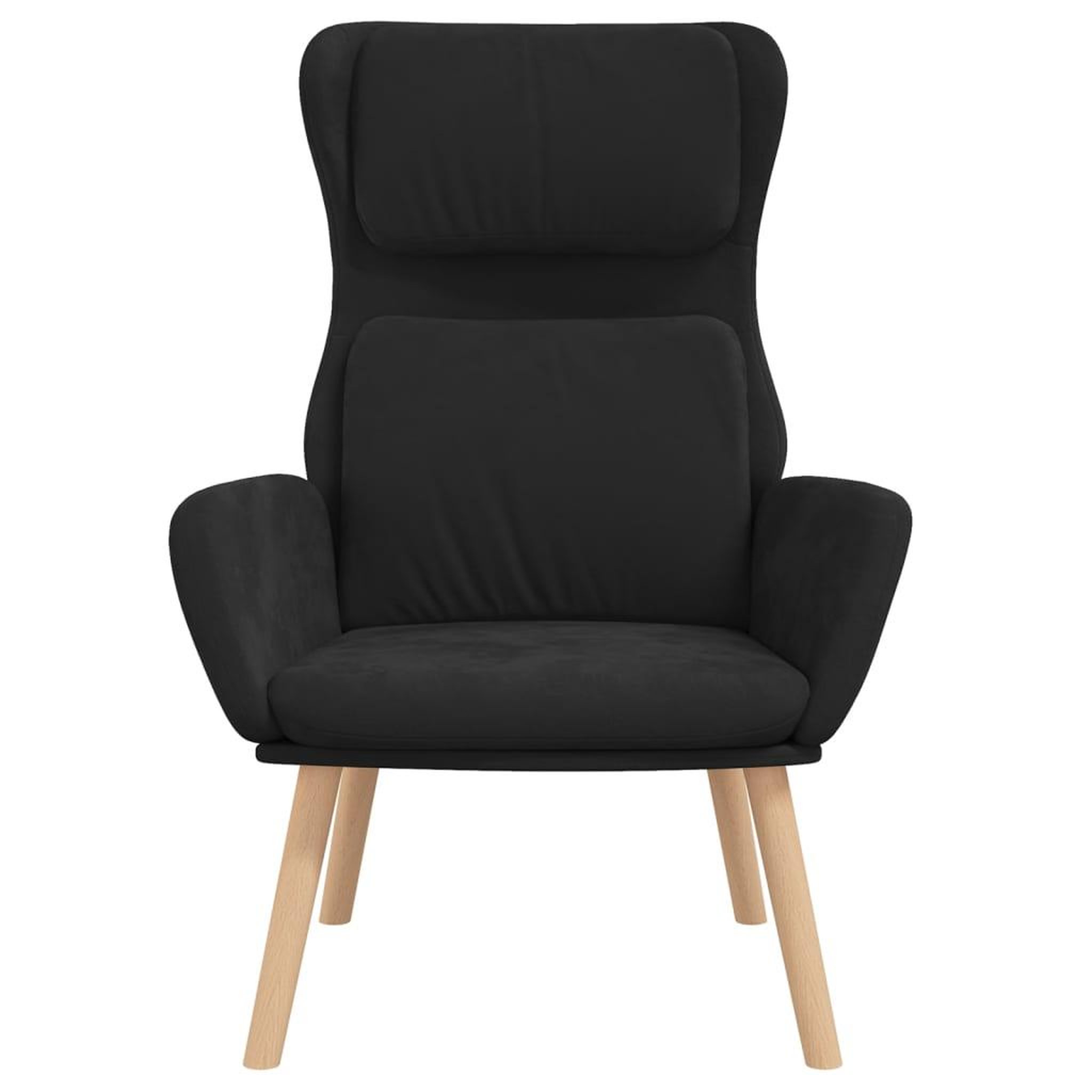 Voir la diapositive 3 : VIDAXL Chaise de relaxation Noir Velours
