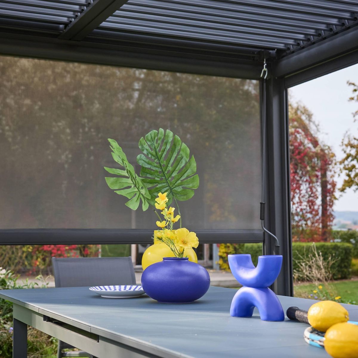 SWEEEK Store latéral 3m pour pergola bioclimatique Palace