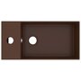 Voir la diapositive 3 : VIDAXL Lavabo de salle de bain avec trop-plein Ceramique Marron fonce