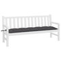 Voir la diapositive 3 : VIDAXL Coussin de banc de jardin anthracite 180x50x7 cm tissu oxford