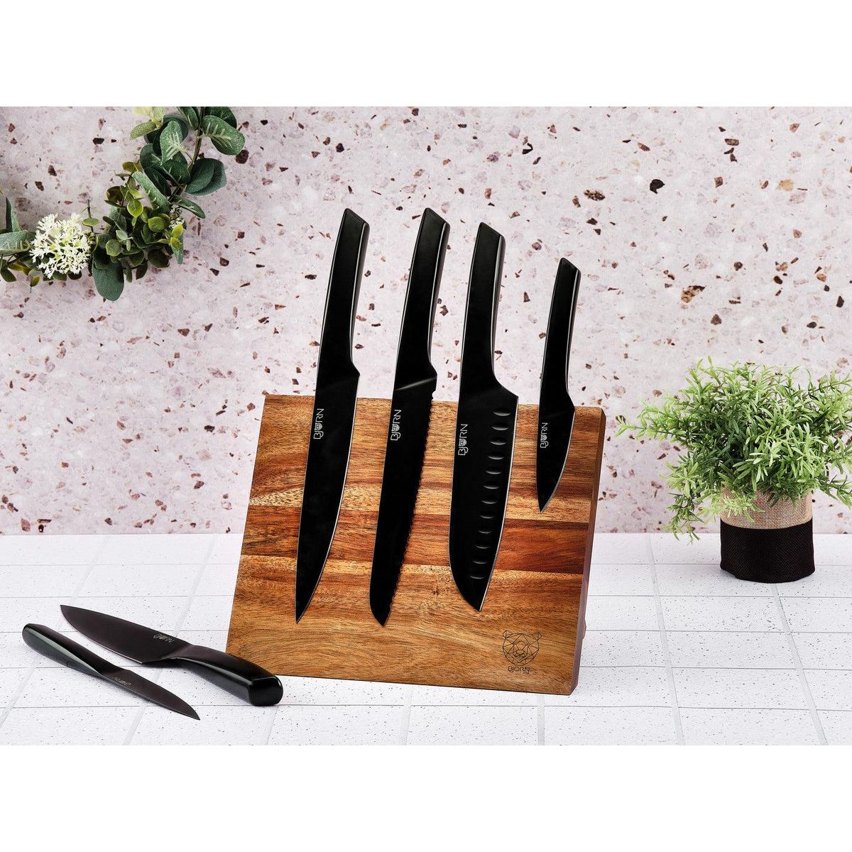 BJORN Bloc couteaux de cuisine JENSEN VANTAA - 7 pièces