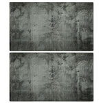 VIDAXL Planches à découper 2 pcs motif de béton Verre trempé