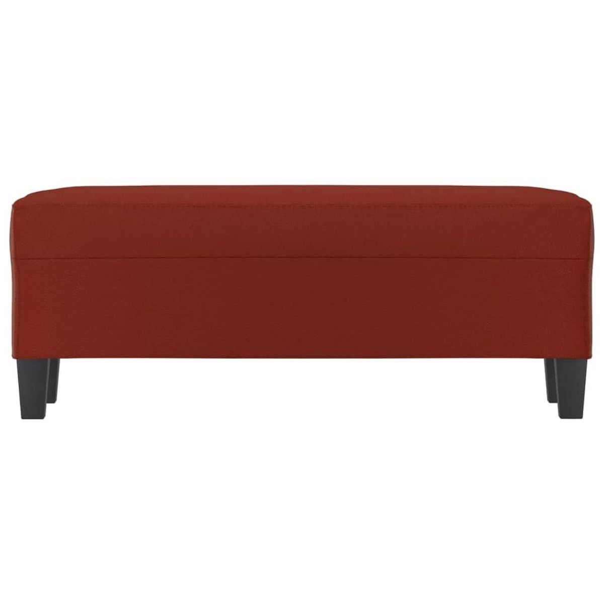 VIDAXL Banc Rouge bordeaux 100x35x41 cm Similicuir