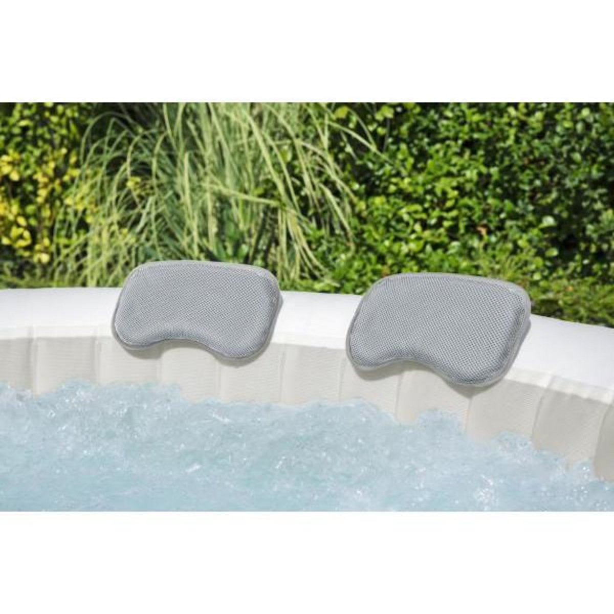 BESTWAY Coussins rembourrés pour Lay-Z-Spa - BESTWAY - 23 x 13 x 5 cm - Soutien optimal de la tete et de la nuque