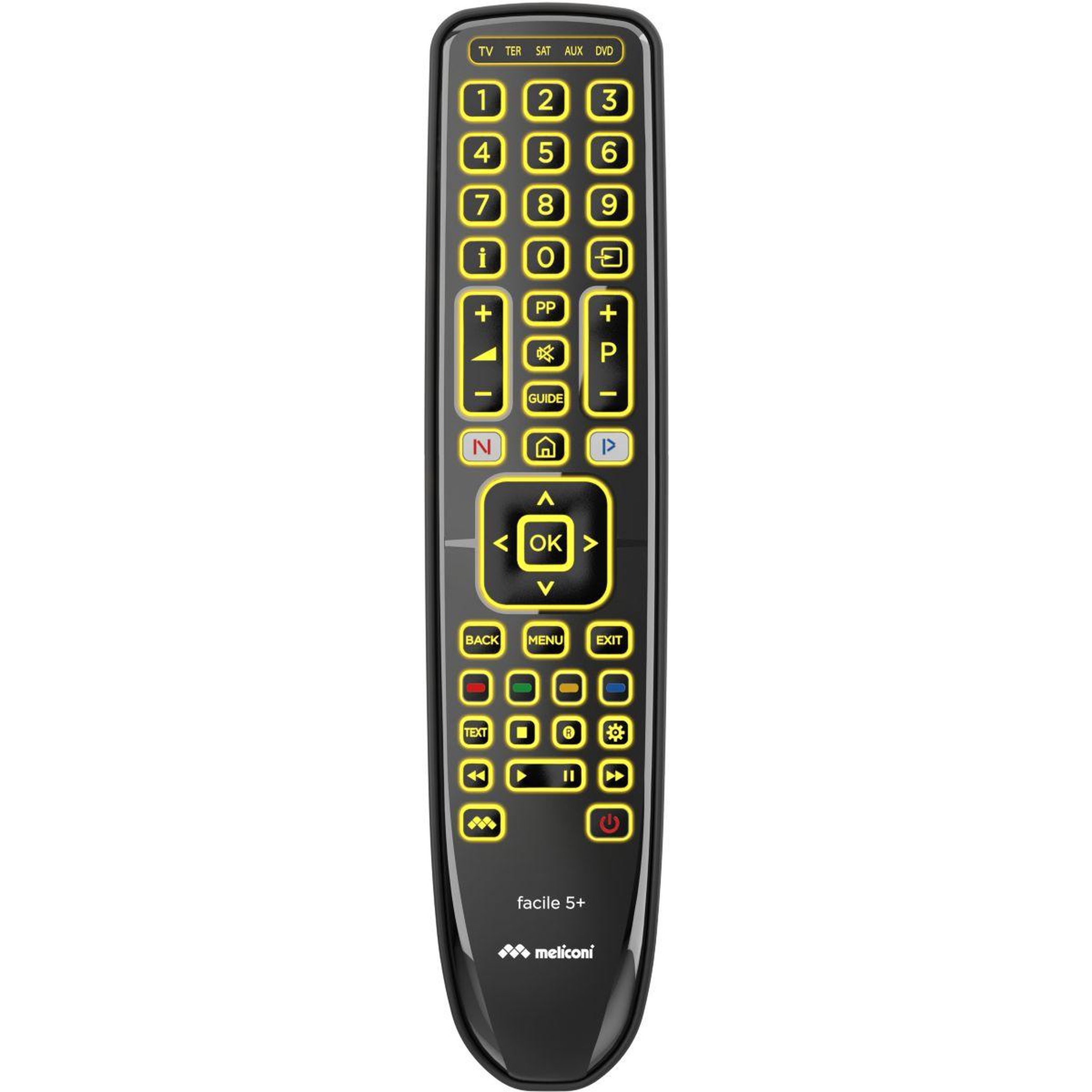 Meliconi Télécommande universelle Universelle 5 en 1 - FACILE 5+