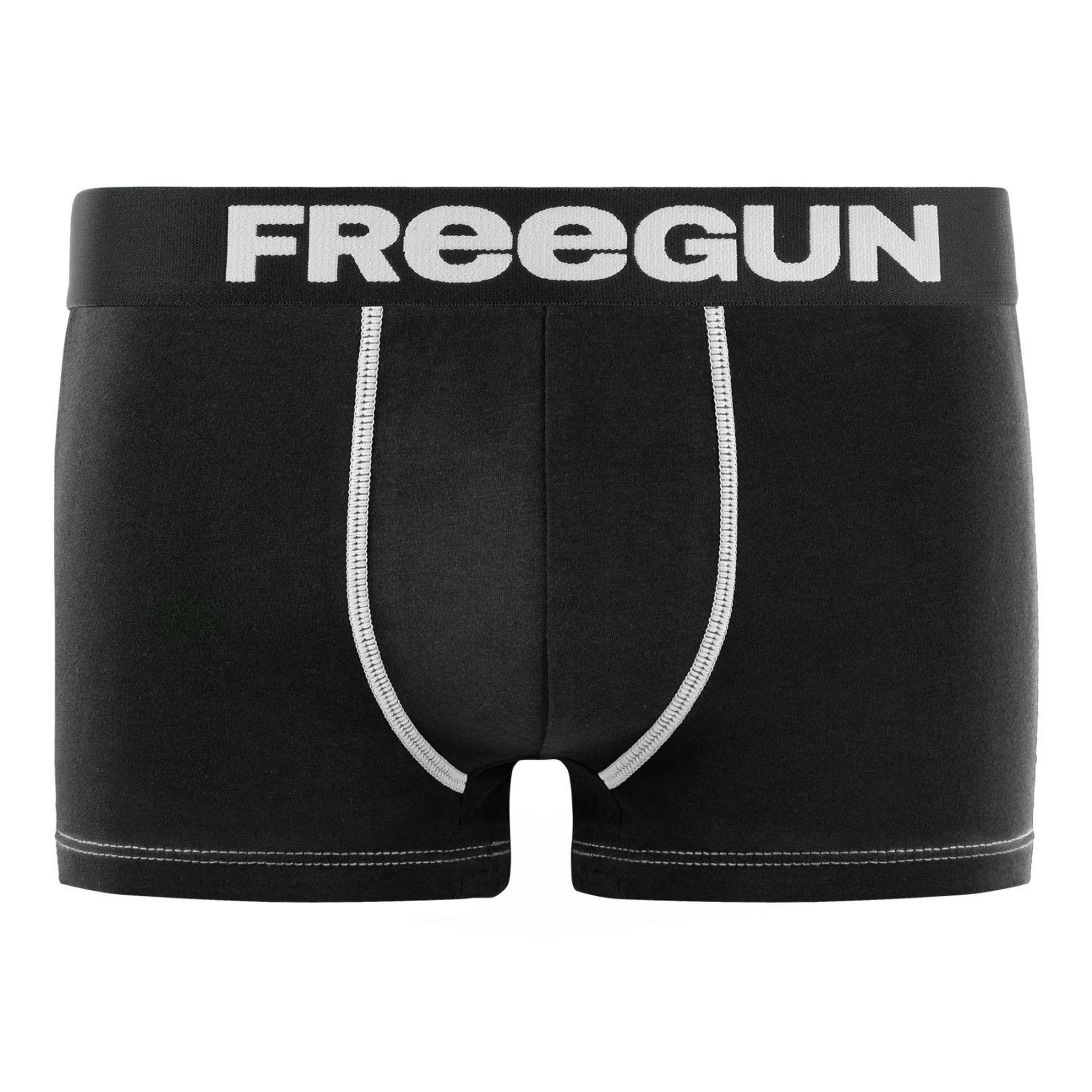 Voir la diapositive 3 : FREEGUN Lot de 5 boxers garçon uni