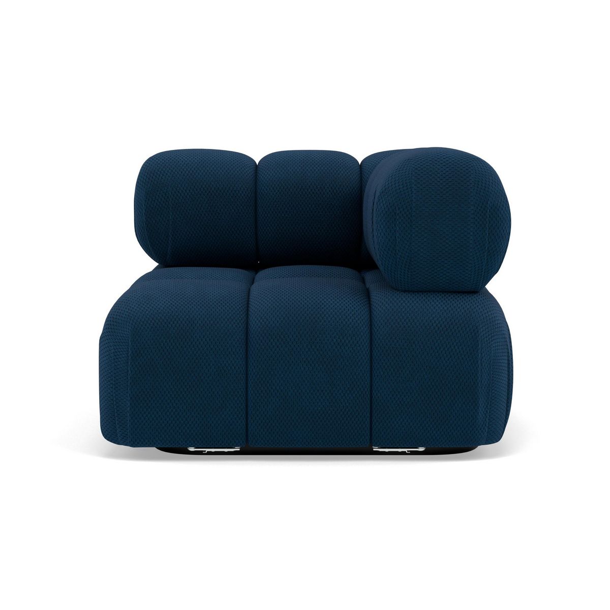 LISA DESIGN Ruby - module d'assise d'angle droit en velours texturé