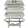 Voir la diapositive 5 : VIDAXL Ensemble de chauffe plats 2 pcs Acier inoxydable