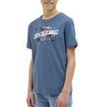 Jack & Jones T shirt Bleu Ado Jack & Jones Hawaii 12269916. Coloris disponibles : Bleu
