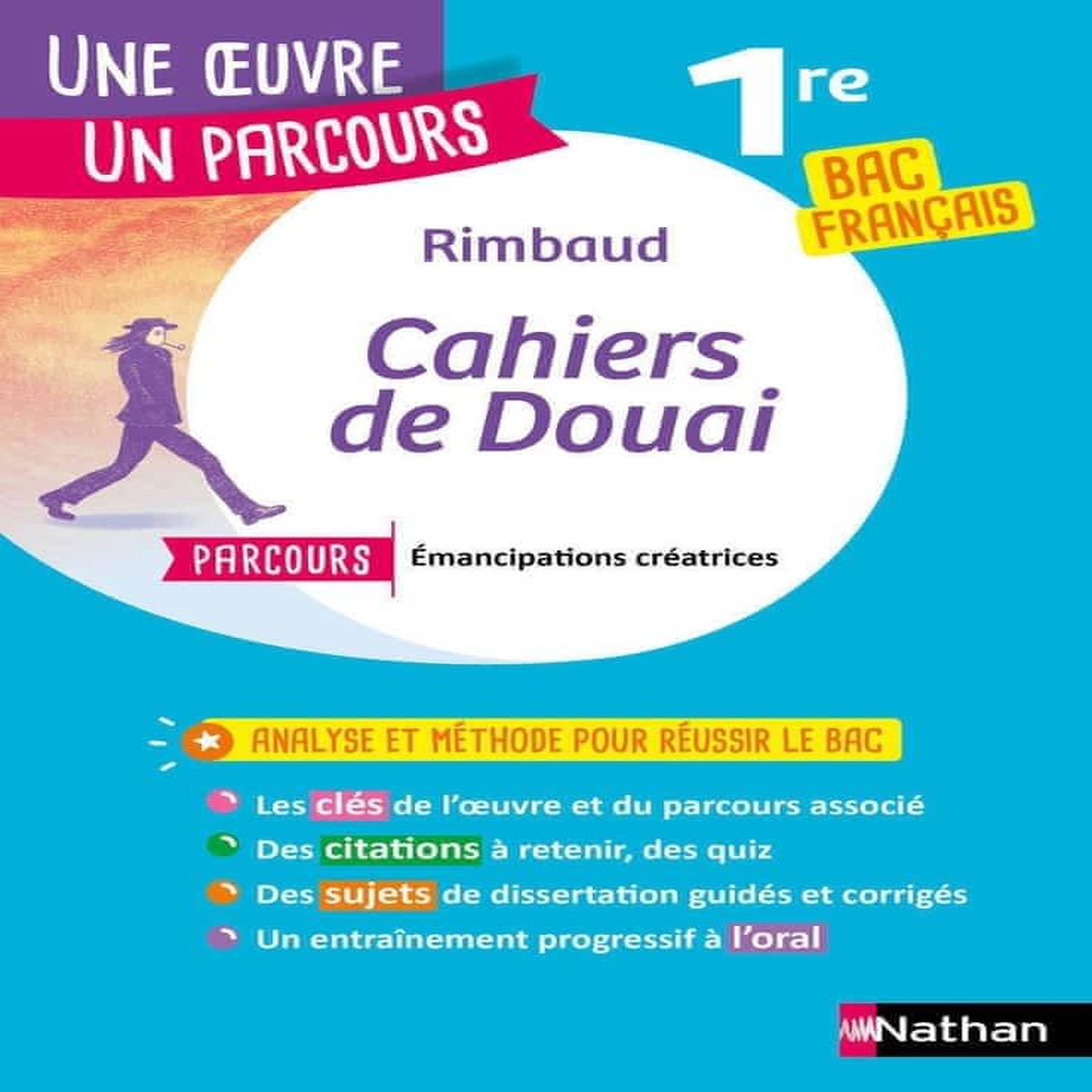 LES CAHIERS DE DOUAI. PARCOURS  EMANCIPATIONS CREATRICES  BAC FRANCAIS 1RE, Rimbaud Arthur