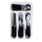 Paris Prix Ménagère 16 Pièces & Range-Couverts  Campus  32cm Noir