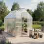 Voir la diapositive 2 : Habitat et Jardin Serre jardin polycarbonate 310 x 190 x 195 cm  Basilic  - 5,89 m² - Gris