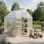 Voir la diapositive 2 : Habitat et Jardin Serre jardin polycarbonate 310 x 190 x 195 cm  Basilic  - 5,89 m² - Gris