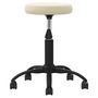 Voir la diapositive 4 : VIDAXL Chaise de bureau pivotante creme velours
