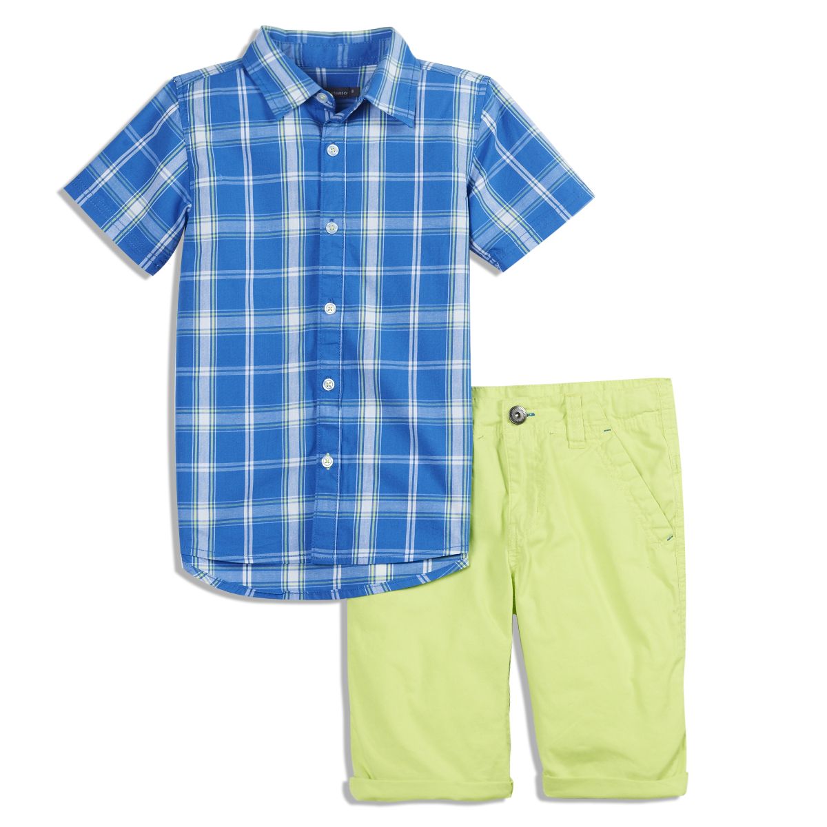 IN EXTENSO Ensemble 2 pièces: bermuda + chemise garçon 