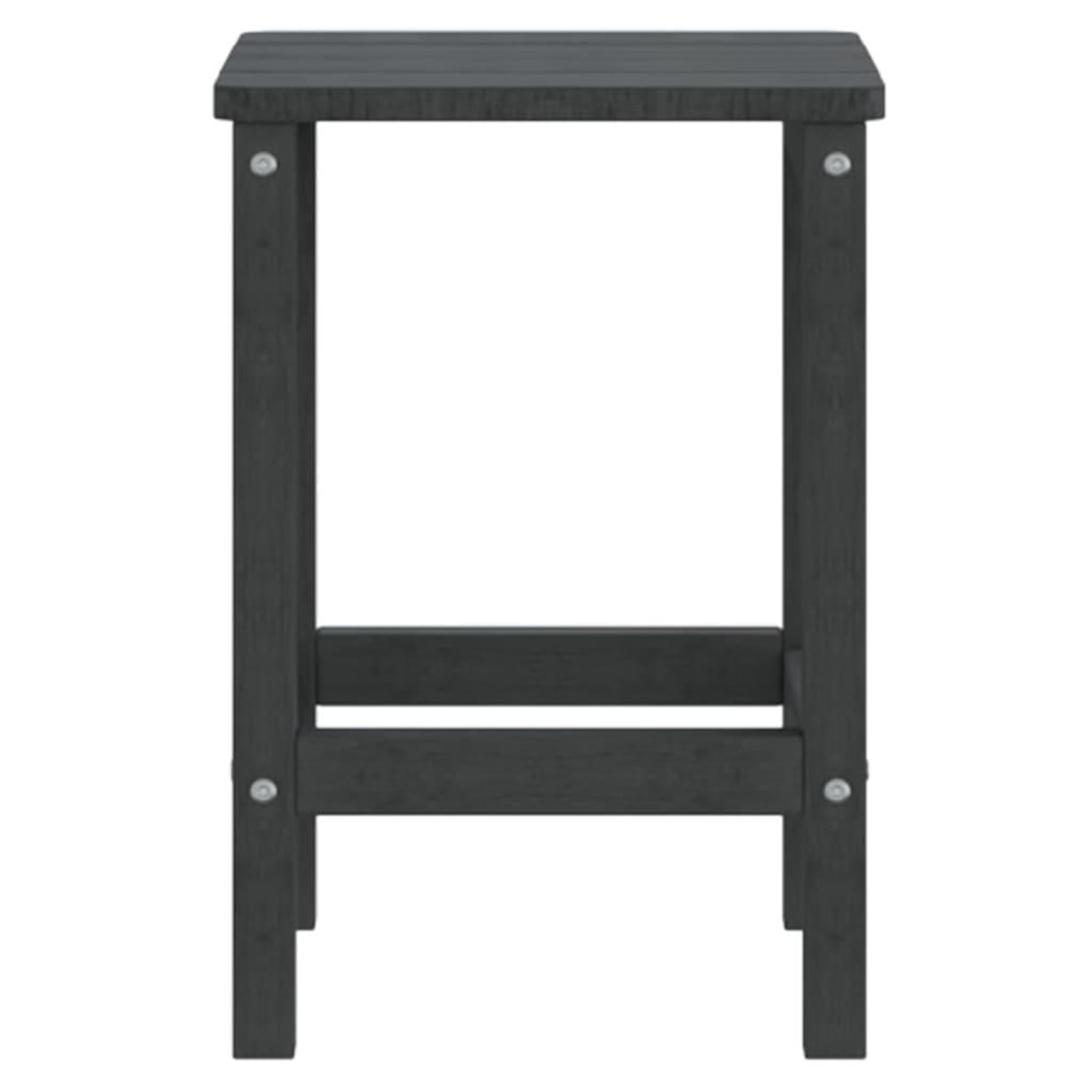Voir la diapositive 4 : VIDAXL Table de jardin Adirondack Anthracite 38x38x46 cm PEHD