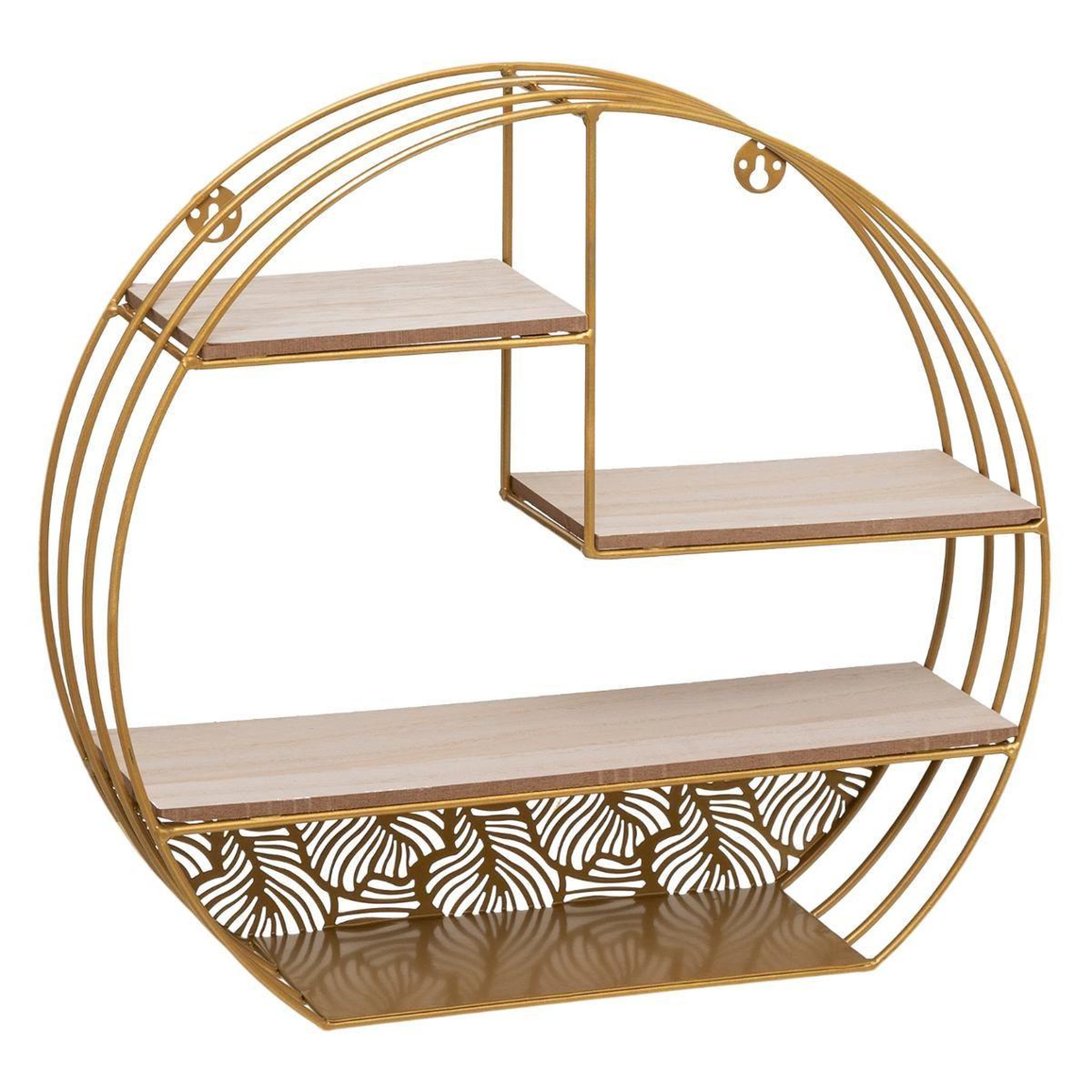ATMOSPHERA Étagère murale 4 niveaux  palmer  39cm or